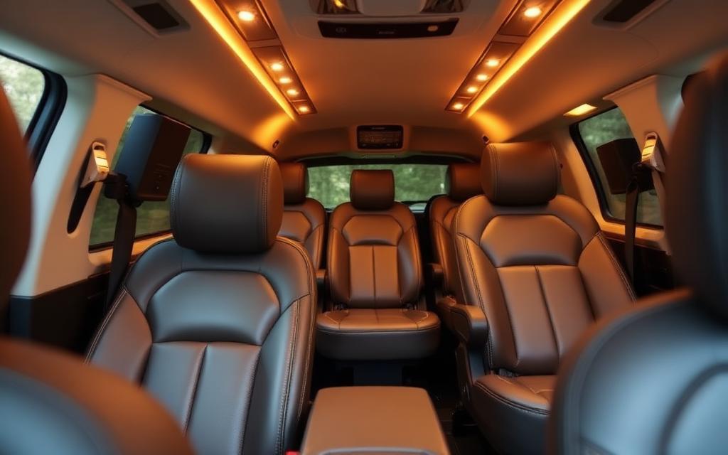 Interior premium kendaraan charter/private travel